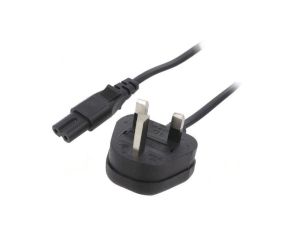 SN38-2/07/5BK Kabel: 2x0,75mm2, BS 1363 (G) wtyk,IEC C7 żeński, 5m