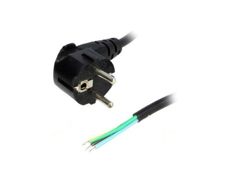 S3-3/10/1.8BK Kabel: 3x1mm2, CEE 7/7 (E/F) wtyk kątowy, 1,8m