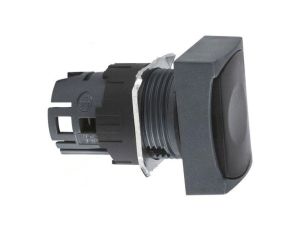 Przełącznik przyciskany 16mm Poz.stab 1 czarny Poz 2 ZB6DA2