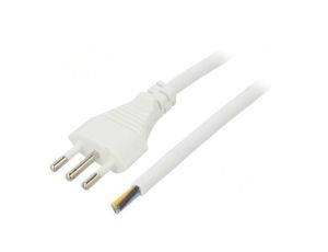 S26-3/07/1.8WH Kabel: 3x0,75mm2, CEI 23-50 (L) wtyk, 1,8m