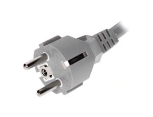 Kabel: 3x1,5mm2, CEE 7/7 (E/F) wtyk, 3m, 16A LT312 H05VV-F 3X1.5 3.0M GRY