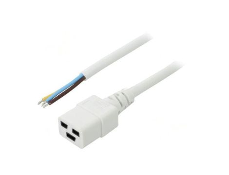 SN26-3/15/5WH Kabel: 3x1,5mm2, IEC C19 żeński, Dł: 5m, 16A