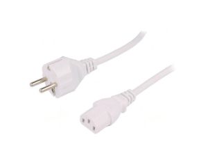 SN310-3/07/1.8WH Kabel: 3x0,75mm2, CEE 7/7 (E/F) wtyk,IEC C13 żeński, 1,8m