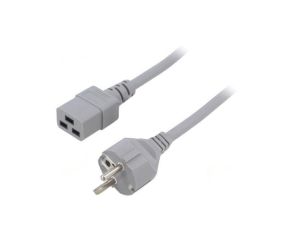 SN25-3/15/2GY Kabel: 3x1,5mm2, CEE 7/7 (E/F) wtyk,IEC C19 żeński, 2m, 16A