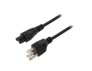 SN22-3/18/1.8BK Kabel: 3x18AWG, IEC C13 żeński,NEMA 5-15 (B) wtyk, 1,8m