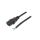 Kabel: 3x0,75mm2, IEC C13 żeński, 1,8m, 10A LT-501 H05VV-F 0.75/3C BLK 1.8M END