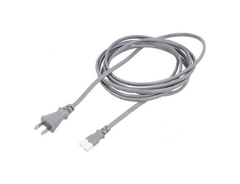 SN47-2/07/1.8GY Kabel: 2x0,75mm2, IEC C7 żeński,JIS 8303 wtyk, 1,8m