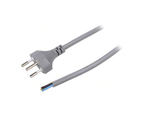 SN29-3/10/5.0GY Kabel: 3x1mm2, przewody,SEV-1011 (J) wtyk, 5m, 10A