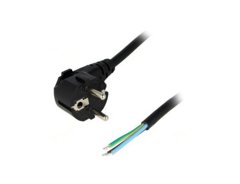 S3-3/15/1.8BK Kabel: 3x1,5mm2, CEE 7/7 (E/F) wtyk kątowy, 1,8m
