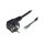 Kabel: 3x1,5mm2, CEE 7/7 (E/F) wtyk kątowy, 4m LT322 H05VV-F 3X1.5 4.0M BLK