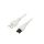 Kabel: 3x0,75mm2, CEI 23-50 (L) wtyk,IEC C5 żeński, 1,8m LT-319+535 H05VV-F 3X0.75 WHT 1.8M