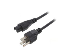 SN35-3/18/1BK Kabel: 3x18AWG, IEC C5 żeński,NEMA 5-15 (B) wtyk, 1m