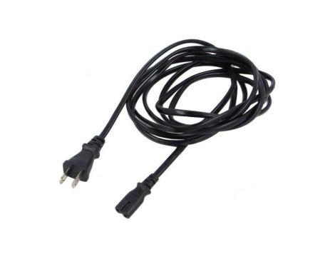 SN47-2/07/3BK Kabel: 2x0,75mm2, IEC C7 żeński,JIS 8303 wtyk, 3m, 7A