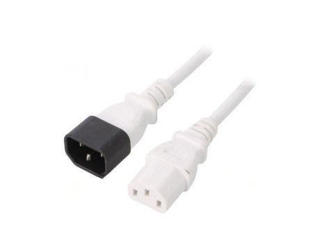 WN111-3/07/1W Kabel: 3x0,75mm2, IEC C13 żeński,IEC C14 męski, 1m
