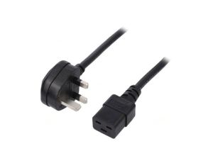 SN317-3/15/3.0BK Kabel: 3x1,5mm2, BS 1363 (G) wtyk,IEC C19 żeński, 3m