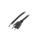 S21-3/16/1BK Kabel: 3x16AWG, NEMA 5-15 (B) wtyk, 1m, 13A