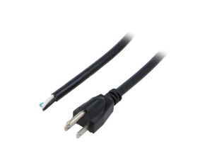 Kabel: 3x16AWG, NEMA 5-15 (B) wtyk, 1,8m LT202 3X16AWG 105E.C 1.8M BLK