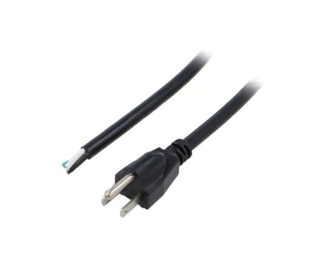 S21-3/16/1.8BK Kabel: 3x16AWG, NEMA 5-15 (B) wtyk, 1,8m