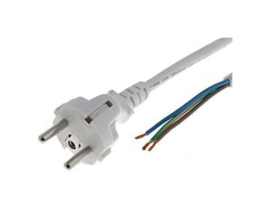 Kabel: 3x1mm2, CEE 7/7 (E/F) wtyk, 3m, 10A LT312 H05VV-F 3X1.0 3.0M WHT