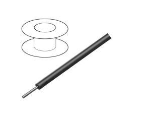 2855/1-BK005 Przewód HookUp Wire d: 22AWG drut Cu PTFE czarny 600V 30,5m