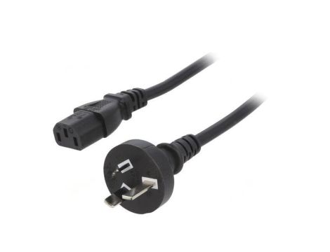 SN27-3/10/3BK Kabel: 3x1mm2, AS/NZS 3112 (I) wtyk,IEC C13 żeński, 3m, 10A
