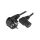 Kabel: 3x0,75mm2, 1m, 10A, 250V LT322+511 H05VV-F 3X0.75 1.0M BLK