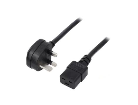 SN317-3/15/1.5BK Kabel: 3x1,5mm2, BS 1363 (G) wtyk,IEC C19 żeński, 1,5m, 13A
