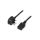 Kabel: 3x1,5mm2, BS 1363 (G) wtyk,IEC C19 żeński, 1,5m, 13A LT-318(13A)+549 3X1.5 BLK 1.5M