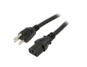 SN45-3/14/1.8BK Kabel: 3x14AWG, IEC C13 żeński,NEMA 5-15 (B) wtyk, 1,8m