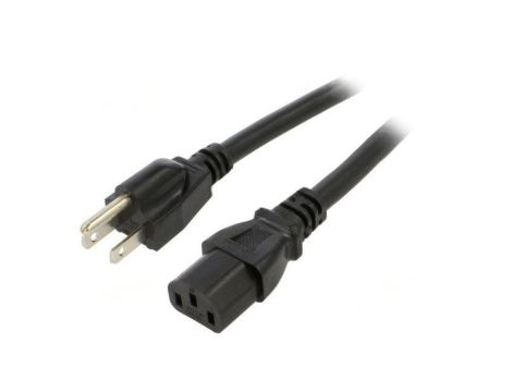 SN45-3/14/1.8BK Kabel: 3x14AWG, IEC C13 żeński,NEMA 5-15 (B) wtyk, 1,8m