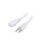 Kabel: 3x14AWG, IEC C13 żeński,NEMA 5-15 (B) wtyk, 1m LT-501+202 SJT 14/3 1M WHT