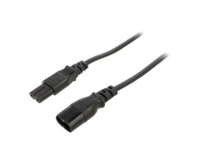 SN46-2/07/1.8BK Kabel: 2x0,75mm2, IEC C7 żeński,IEC C8 męski, 1,8m