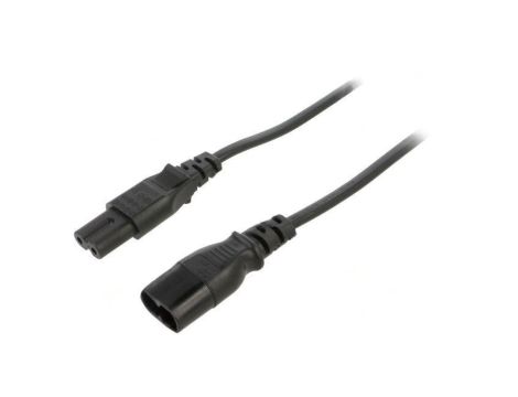 SN46-2/07/1.8BK Kabel: 2x0,75mm2, IEC C7 żeński,IEC C8 męski, 1,8m