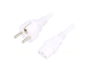 SN310-3/10/3WH Kabel: 3x1mm2, CEE 7/7 (E/F) wtyk,IEC C13 żeński, 3m