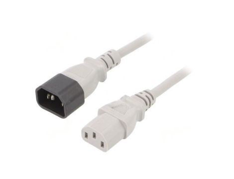 WN111-3/07/1.8G Kabel: 3x0,75mm2, IEC C13 żeński,IEC C14 męski, 1,8m