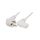 Kabel: 3x0,75mm2, 1m, 10A, 250V LT-322+511 H05VV-F 3X0.75 WHT 1M