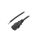 Kabel: 3x0,75mm2, IEC C13 żeński, 0,5m, 10A LT-501 H05VV-F 0.75/3C BLK 0.5M END
