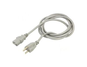 Kabel: 3x0,75mm2, IEC C13 żeński,NEMA 5-15 (B) wtyk, 1,8m LT-832+501 VCTF 3X0.75 1.8M GRY