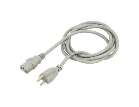 SN48-3/07/1.8GY Kabel: 3x0,75mm2, IEC C13 żeński,NEMA 5-15 (B) wtyk, 1,8m