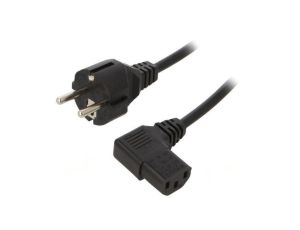 SN320-3/10/3BK Kabel: 3x1mm2, CEE 7/7 (E/F) wtyk,IEC C13 żeński kątowy prawy