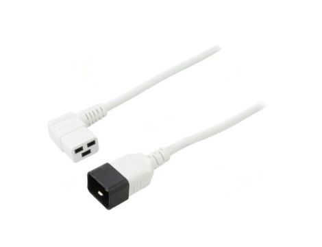 WN116-3/15/5WH Kabel: 3x1,5mm2, IEC C19 żeński kątowy,IEC C20 męski, 5m