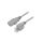 Kabel: 3x18AWG, IEC C13 żeński,NEMA 5-15 (B) wtyk, 1,8m LT-202+501 SVT 18/3 105C GRY 1.8M