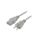 Kabel: 3x18AWG, IEC C13 żeński,NEMA 5-15 (B) wtyk, 2m LT-202+501 SVT 18/3 105C GRY 2M