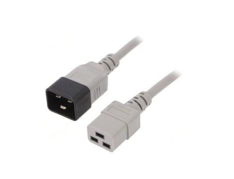 WN113-3/15/1G Kabel: 3x1,5mm2, IEC C19 żeński,IEC C20 męski, 1m, 16A