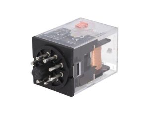 MKS2P-24DC Przekaźnik: elektromagnetyczny DPDT Ucewki: 24VDC 10A/250VAC