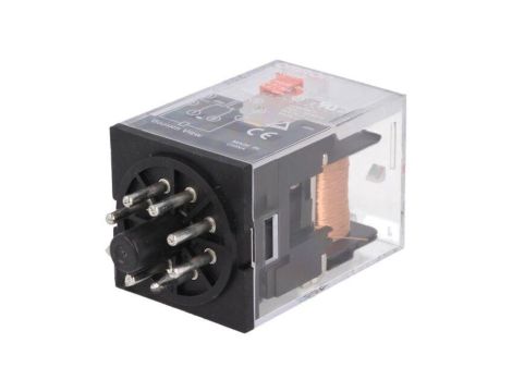 MKS2P-24DC Przekaźnik: elektromagnetyczny DPDT Ucewki: 24VDC 10A/250VAC