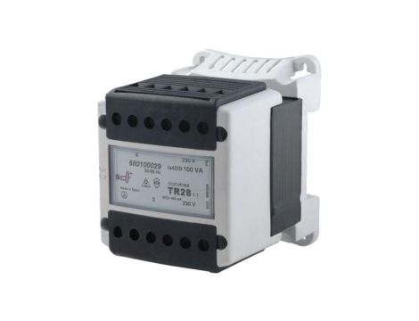 DF-680100029 Transformator sieciowy 100VA 230VAC 230V na szynę DIN IP20