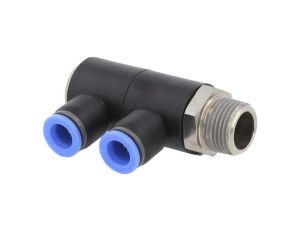 Rozdzielacz wtykowy -0,9515bar mosiądz niklowany,PBT 164.038-8