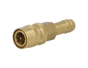 S06DZ-WO10 Szybkozłącze prosta,z zaworem max.10bar mosiądz D: 10mm