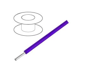 3055/1-VI005 Przewód HookUp Wire d: 18AWG drut Cu PVC fioletowy 300V 30,5m